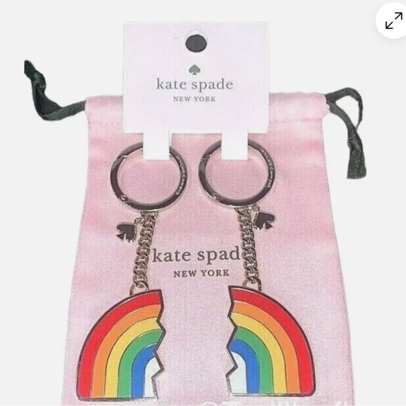 kate spade Accessories - Kate Spade Rainbow Pride Key Chain - BFF W/Dust Bag - New